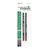 Schmidt 888 Technology Ceramic Rollerball Plastic Tube Refill Broad Point 1.0mm, Black, 2 Pack Blister (SC58113)