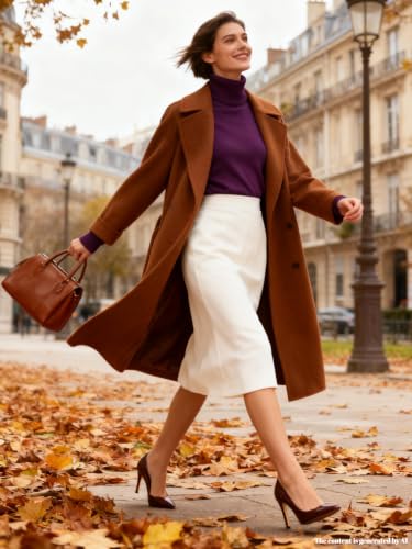 Image of SANGTREE Women's Turtleneck Sweaters Long Sleeve Pullover Tops | Breathable Lightweitht Fabric| Fall Winter Fashion Outfits| Perfect for Daily,Office,Vacations,Holiday,Family Gatherings Etc.