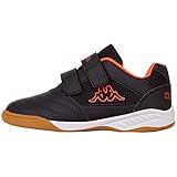 Kappa Unisex Kinder Kickoff sports shoes, 1144 Black Orange, 35 EU