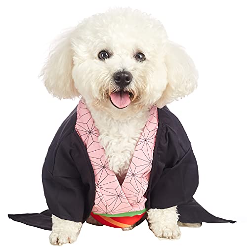 Coomour Dog Costume Pet Clothes Cat Cosplay Outfits Funny Small Dog Costumes (M,Pink) #TOP19