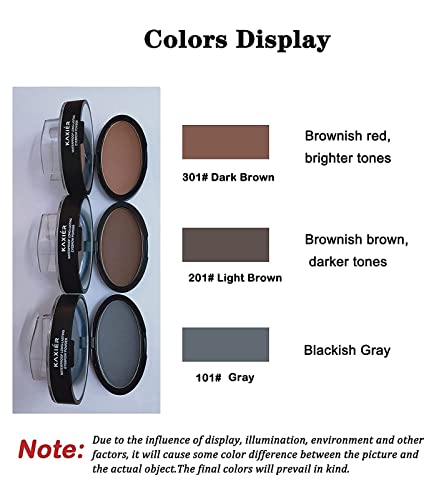 Eyebrow Powder,Waterproof Eyebrow Stamp Powder Seal Perfect Nature Eye Brow Powder Tinting Coloring Kit Delicate Shape (201# Dark Brown) #TOP1