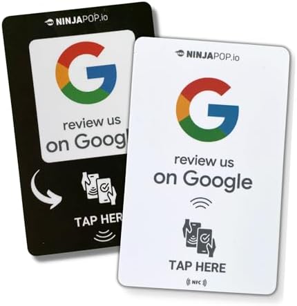 Ninja Pop NFC Google Review Cards –| Tap to Leave a Review Cards ...