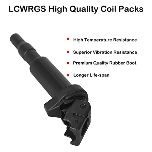 Ignition Coil Pack Of 6 For Bmw 325I 328I 335I 525I 528I 530I 535I 545I 650I X3 X5 M5 M6 Z4 2003 2004 2005 2006 2007 2008 2009 2010 2011 2012 2013 2014, Replaces# 0221504470 Uf592 12137562744 #TOP3