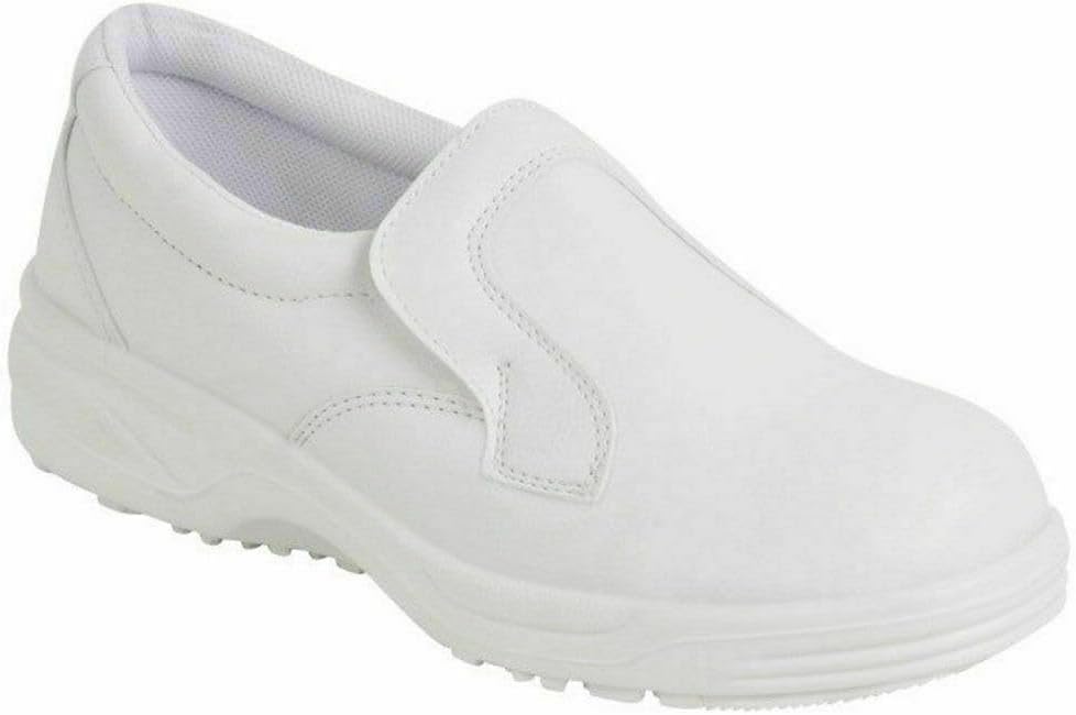 Hygiene Mens Slip On Shoe Safety Boot 200 joule steel safety toe cap Duel Density Polyurethane Sole Comfortable our easy to clean Food Shoes are perfect for Hygiene use within the food industry