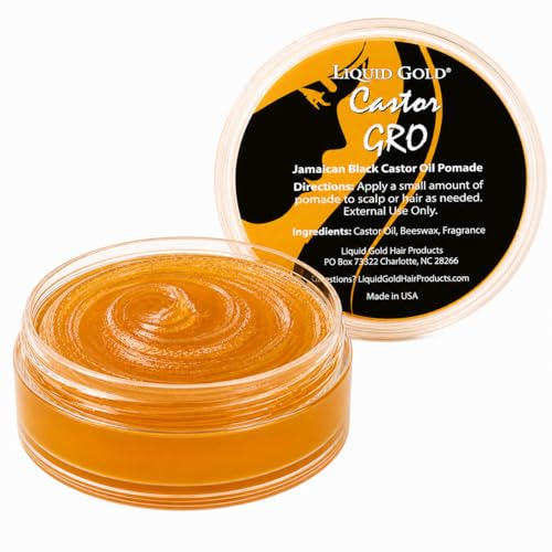 Liquid Gold Hair Products Jamaican Black Castor Oil Growth Pomade, 2oz - Promotes hair growth, thickens hair, and protects from damage. Thin hair-regrowth-treatments & Styling