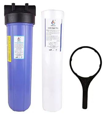 KRPLUS 20 Inch Big Blue Jumbo Filter Housing with Sediment Filter Cartridge, 4.5