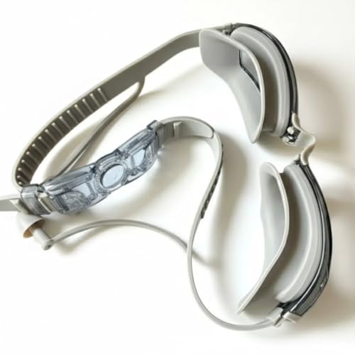 Image of First Lens Powered Swimming Goggles with UV Protection & AntiFog - Gray plano - SW32