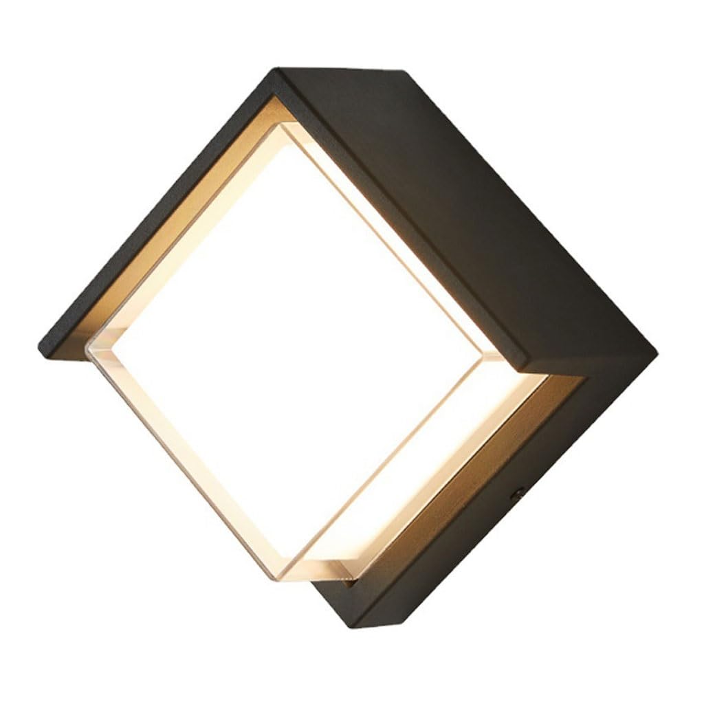Applique Murale Exterieur Applique murale Led étanche, éclairage d'extérieur, luminaire décoratif d'intérieur, idéal for une terrasse, un balcon, une maison, un jardin ou une Villa, Simple et créatif