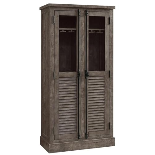 Ameriwood Home Sienna Park Beverage Cabinet, Weathered Oak