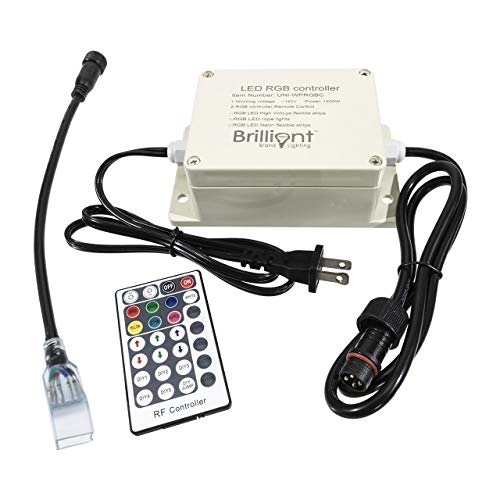 Brilliant Brand Lighting Outdoor Multi-Function RGB LED Color Changing Strip Light Controller - SMD-5050-120 Volt - RF Remote