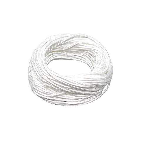 Roman Blind Cord 2mm White 20 Metres String for Austrian Festoon Cording Cover