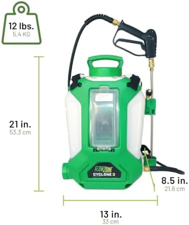 FlowZone Cyclone 3 Backpack Sprayer Nozzle Options