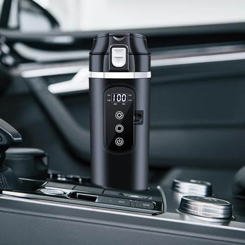 Tetera eléctrica para auto con visualizador de temperatura miniatura 5