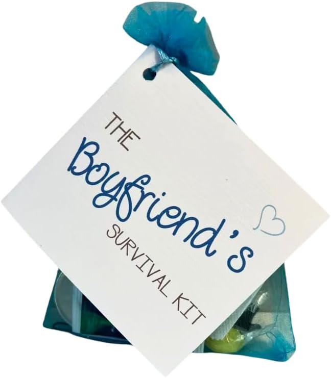 Boyfriend Novelty Survival Kit. Love Token, Christmas, Valentines Day, Keepsake gift