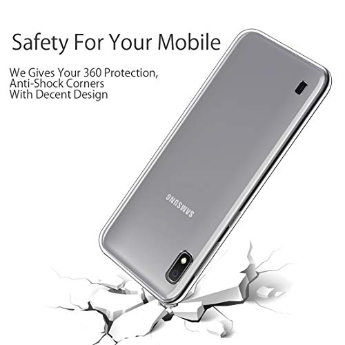 Image of Fashionury Crystal Clear Case for Samsung Galaxy A10 | Yellowing Resistance | Transparent TPU Silicone | Raised Camera Lips | Slim Transparent Cover