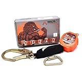 Malta Dynamics Pygmy Hog 11' Web Self Retracting Lifeline, YoYo Cable with Rebar Hook, Fall Protection Retractable Safety Harness Lanyard - OSHA/ANSI Compliant