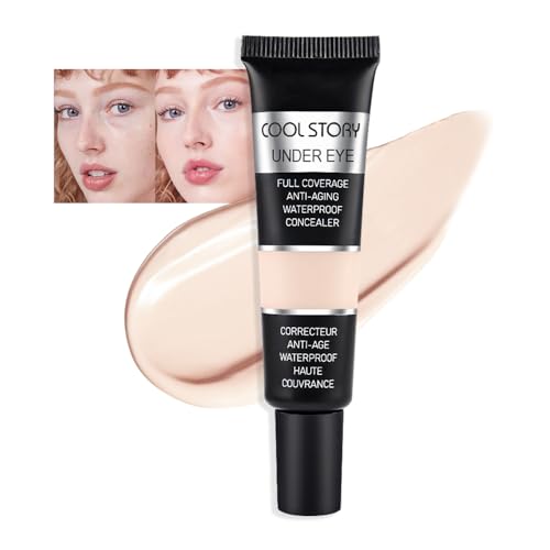 Kaely Under Eye Concealer for Older Women, Color Correcting Full Coverage Concealer for Dark...