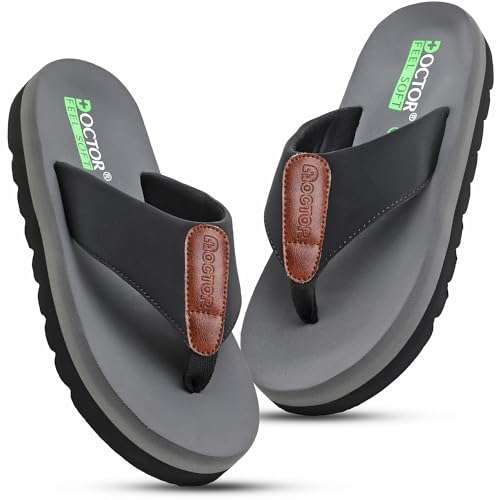 Image of Men's Cushioned Flip Flops | Soft Comfortable Thong Slippers for Everyday Wear | Lightweight Anti-Slip Casual Beach Sandals for Indoor Outdoor Use