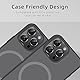SumRioo Kameraschutz für iPhone 16 Pro/iPhone 16 Pro Max Kamera Panzerglasfolie, 9H Härte Linsenschutz Aluminiumlegierung, HD Kratzfest Kamera Schutzfolie für iPhone 16 Pro/16 Pro Max, Schwarz