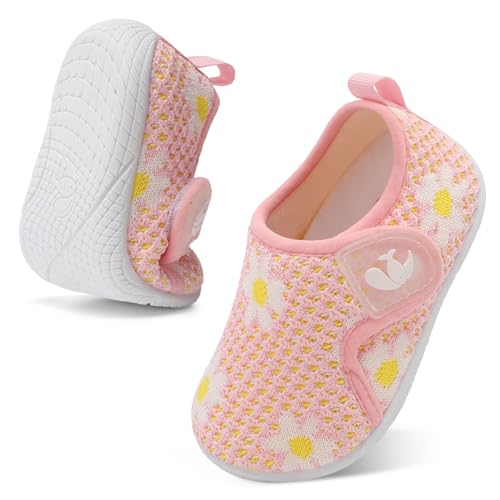 Image of FEETCITY Toddler Walking Shoes Slip On Toddler Shoes Boys Girls Kids Sports Sneakers Casual School Shoes Barefoot Shoes
