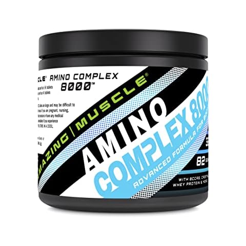 Amazing Muscle Amino Complex Supplement | 8000 Mg Per Serving | 325 Tablets | Formula with Taurine, Creatine, L-Glutamine, Whey Protein, & BCAA's Cover