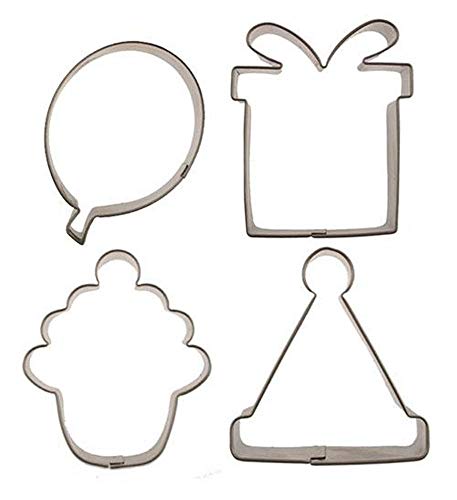 Autumn Carpenter - Cutie Cupcake Cutter Set - Birthday - Includes a Birthday Hat, Cupcake, Present, and Balloon