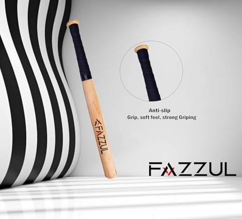 Image of Baseball Bat Natural Wood Baseball Bat with Strong Wood for Self-Defense (32 inch Long) (Natural)