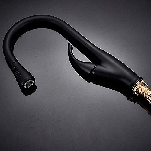Grifo de cocina mate black para fregaderos modernos de diseño 6