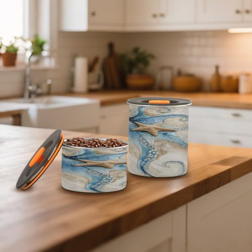 Envase para café con motivo de pulpo azul 500ml miniatura 6