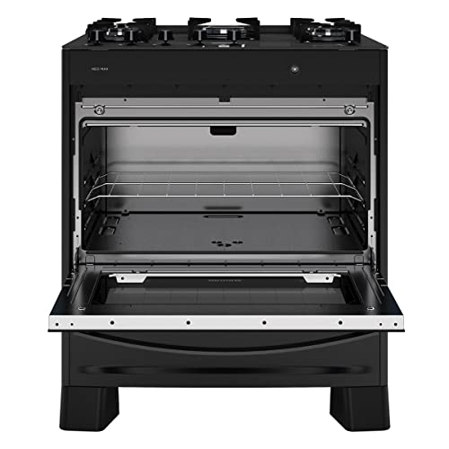 Fogão Neo Max Mesa de Vidro 5 Bocas Preto - SUGGAR - FGV503PT