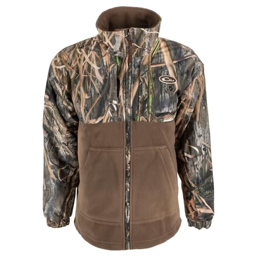 Image of Drake Waterfowl Youth MST Eqwader Warm Moisture-Wicking Fleece Lined Waterproof Windproof Breathable Full-Zip Outdoor Jacket