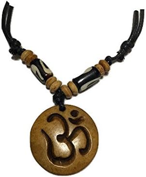 Tibetan Adjustable Handmade"OM" Carved Adjustable Necklace