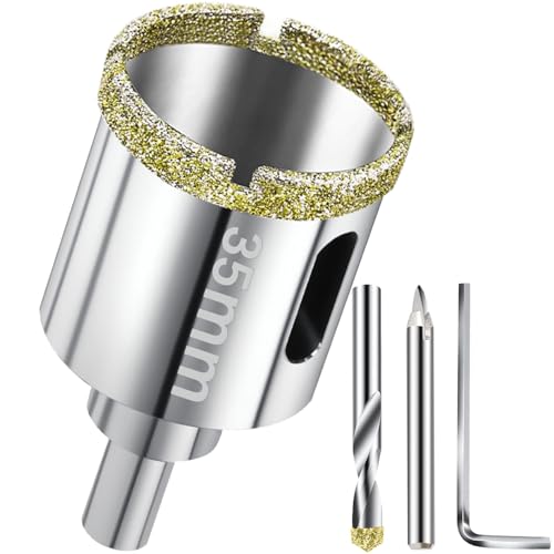 Scie cloche diamantée 35mm - Foret trépan diamant brasé sous vide pour...