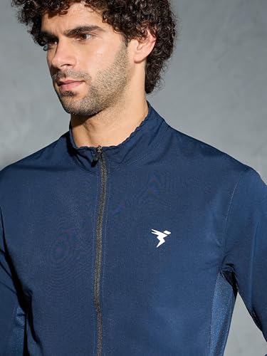 Image of TECHNOSPORT Men's Polyester Regular Lightweight Woven High Neck Sporty Jacket (PM-86)