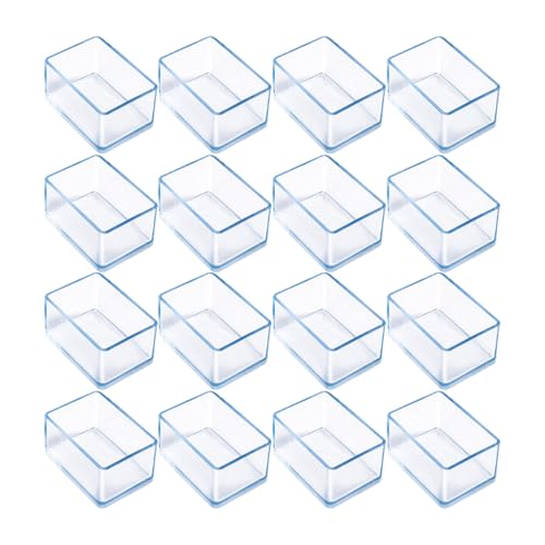 mophrati 16 unids/Set Gorros para Patas de Silla Premium para reducción de Ruido y protección del Suelo Protectores Suelo para Patas Silla Silicona PVC sin Gel, C+16 Piezas