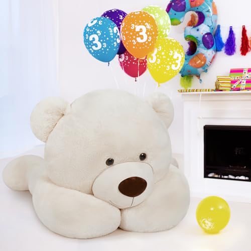 Image of MaoGoLan Giant Teddy Bear 10ft Stuffed Animal, Huge Jumbo Size 10 Feet Teddy Bear Plush, Charming and Fluffy Bear for Decorations, Celebrations,Valentines Day,Baby Shower,White