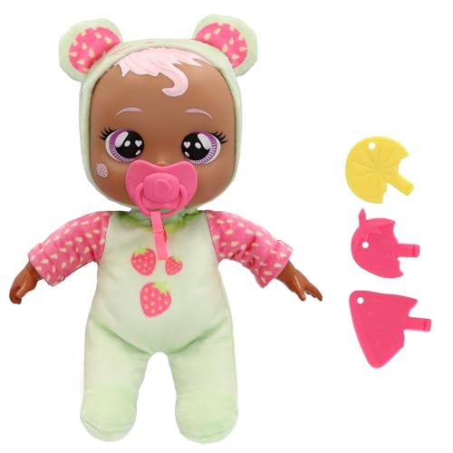 Image of Cry Babies Mealtime Mindy – 11.4" Interactive Baby Doll with Real Tears, 15 Sounds & 3 Feeding Accessories
