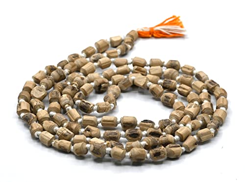 Image of Crystal Heaven Certified Tulsi Mala 108 Beads Original For Neck Women, Japa Chanting Meditation - Vrindavan Tulsi Japa Mala (Premium), Multi