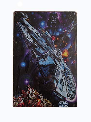 MARQUISE & LOREAN Placas Decorativas Pared Star Wars Chapas Metálica