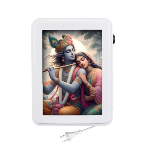 Image of Classic Wired Krishna Mantra Box with 4-Inch LED Display 7 in 1 Recorded Mantar Krishna Bhajans & Jaap Speaker Box