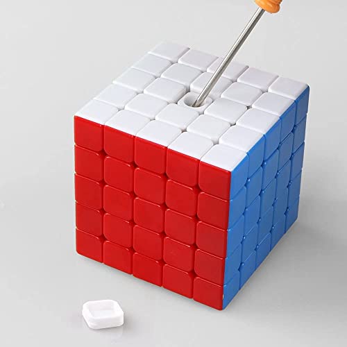 Image of Magic Cube 5x5x5 Smoothly Stickerless High Speed for Kids - Speedy Stress Buster Brainstorming Puzzle Game, Mind Games for 14 Years and Up, Multi