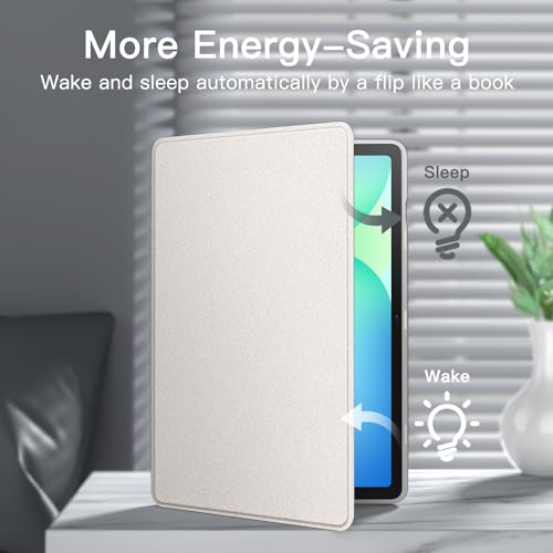 Image of JETech Cover Case for Samsung Galaxy Tab S10 FE Plus /S10 FE+ 13.1-Inch with S Pen Holder, Slim Folio Stand Protective Tablet Cover, Multi-Angle Viewing (Silver)