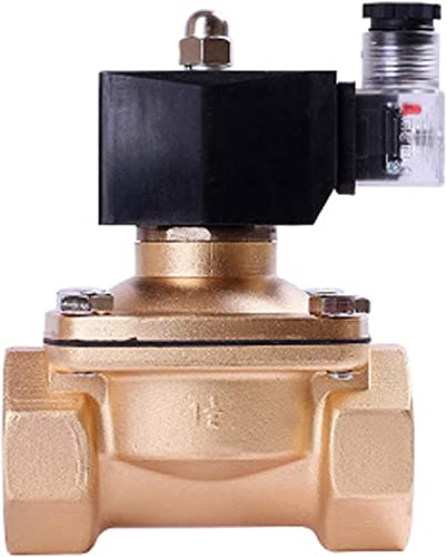Vanne d'eau en laiton électrovanne 220V DN25 1 pouce IP65 normalement fermée eau huile - 7
