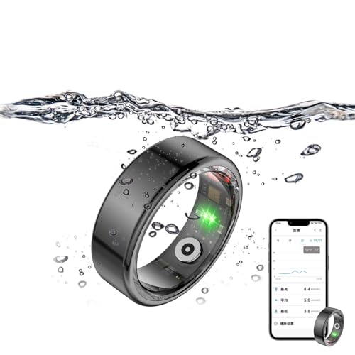 lewitools Smart Ring Fitness Tracker - Health Heart Rate, Oximetry, Sleep, Exercise Monitoring - Sleep Tracker/Stress/Heart Rate Monitor (9#)