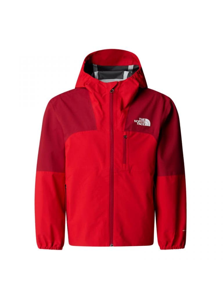 The North Face Kids Hike Packable Shell Jacket, High Risk Red/Garnet Re, 176