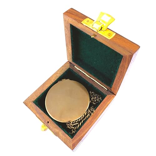 Brújula de latón grabada con caja de madera con versículo bíblico de Juan 3:16 y cruz con oración religiosa, fe, regalo inspirador de cumpleaños miniatura 6