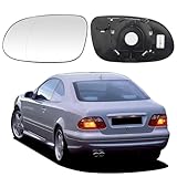 SNMHH Car Wing Mirror Glass Heated for Benz CLK-Class C208 SLK-Class R170 SL-Class R129 1996-2001 2001 2003 2004 Rearview Mirror Glasses Replacement Anti-fogging Front Door Left/Right Driver Side