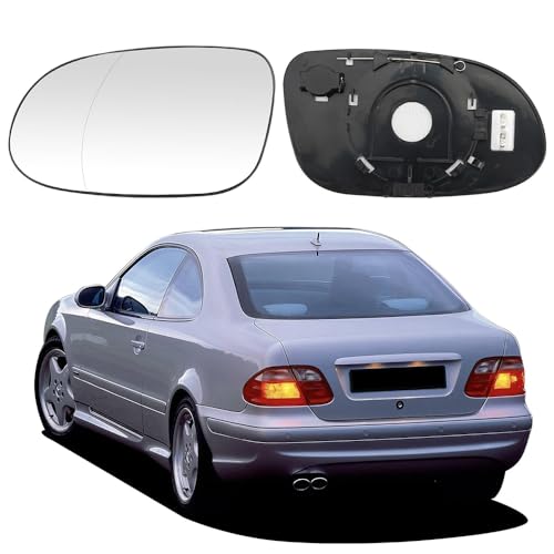 SNMHH Car Wing Mirror Glass Heated for Benz CLK-Class C208 SLK-Class R170 SL-Class R129 1996-2001 2001 2003 2004 Rearview Mirror Glasses Replacement Anti-fogging Front Door Left/Right Driver Side