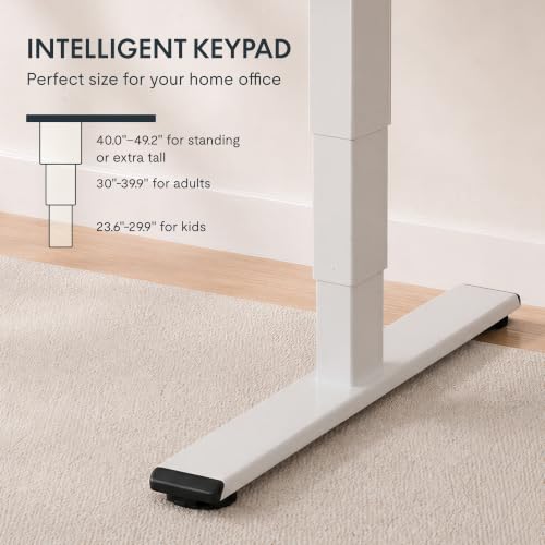 Image of FLEXISPOT E6 Solid Wood Dual Motor 3-Stage Electric Standing Desk, 63 x 30