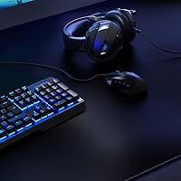 Titanwolf - XXXL Übergröße Mauspad 1500x 800 mm - XXXL Großformat - Schreibtischunterlage - gummierte Rückseite - rutschfest und abwaschbar - Gaming - Präzision und Geschwindigkeit - Schwarz – Ansicht 2